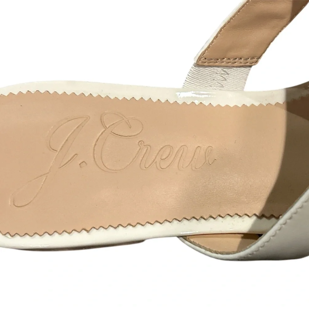 J.Crew Hazel cutout sandals in patent leather